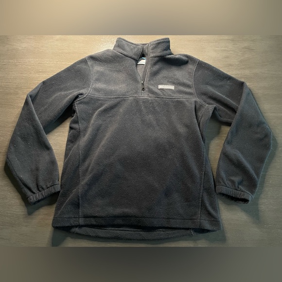 Columbia Black Full Zip Teddy Jacket Size Medium - Picture 1 of 8